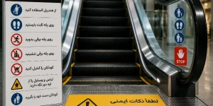 نکات ایمنی در پله برقی